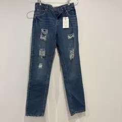 新品 GRL ダメージデニムパンツ Mサイズのサムネイル
