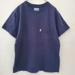 Tシャツ ポケット付き ネイビー【M】coen DAILY CLOTHING