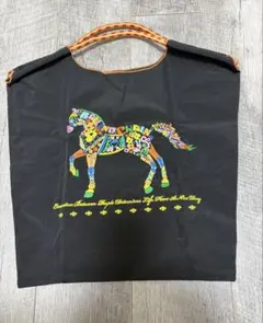 Ball & Chain 馬の刺繍エコ中サイズのバッグおしゃれ