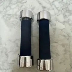 1kg ダンベル 2個セット ブルー クロームメッキのサムネイル