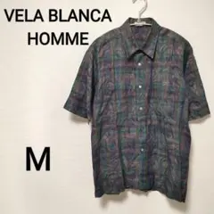 【VELA BLANCA HOMME】メンズヴィンテージシャツ　レトロ　1809