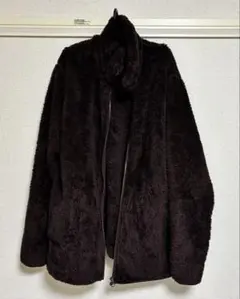 ダークブラウン フリースジャケット Lサイズ