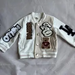 【新品未使用】刺繍入りテディベアジャケット 9-12M