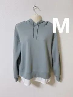 M☆大人気☆ブルー フード付きパーカー