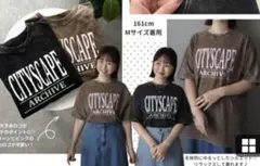 omiさんコラボ　Laumeomi ロゴT ケミカル加工 ビンテージ感　中茶M