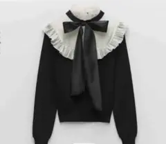 ZARA コントラストニットセーターのサムネイル