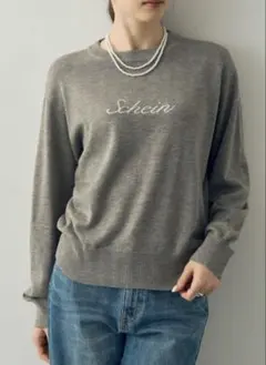 【最終価格】YECCA VECCA/ロゴニット グレー