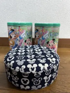 ミッキーマウスデザイン収納ボックス2個セット