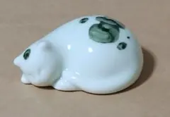 ★茶寵 眠り猫 置物 猫雑貨 ミニオブジェ 中国茶 アジアン雑貨