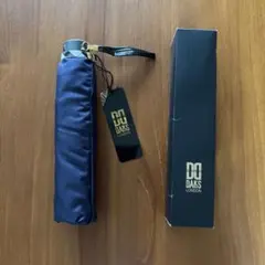 DAKS ダックス 折りたたみ傘 ネイビー チェック 箱・タグ付き 未使用
