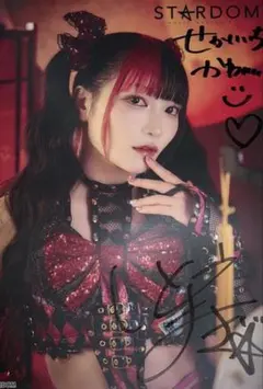 最新版】 上谷沙弥 直筆サイン入り ポートレート スターダム STARDOM