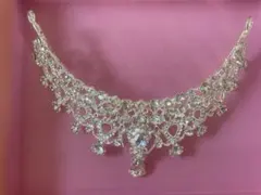 ウェディング　ティアラ　ヘッドドレス シルバー
