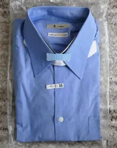 Aquascutum メンズ 長袖ドレスシャツ 43ー80 ブルーのサムネイル