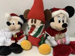 ミッキーマウス、ミニーマウス、リルリンリンぬいぐるみ3体セット