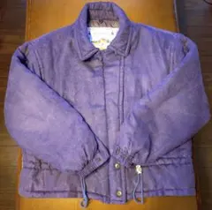 HUTTIEME ブルゾン 紫色　サイズ2　M 　 フード·ファー襟付き