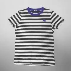 オールドアバクロ ビッグムース ボーダーTシャツ リンガーネック 白黒 S