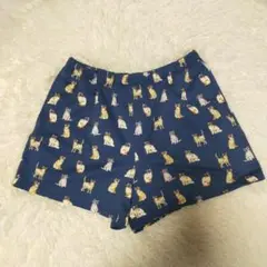 PAUL & JOE UNIQLO ユニクロ 猫柄 ショートパンツ ネイビー Lのサムネイル