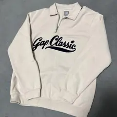 GAP ハーフジップトレーナー クリーム色