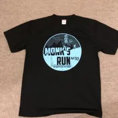 身延山修行走　MONK'S RUN №10 黒Tシャツ　L