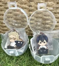 ハイキュー　でふぉらば　マスコットキーホルダー　月島　影山