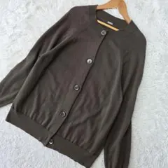 【良品】マーガレットハウエル カーディガン コットン&カシミヤ カーキ系のサムネイル