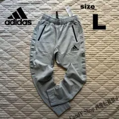adidas アディダス トラックパンツ ジョガーパンツ ジャージ グレー Lのサムネイル
