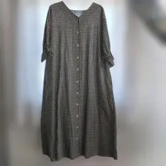 【新品】サマンサモスモス　SamansaMos2 黒ギンガムチェック ワンピース