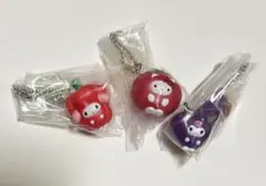 3種 ベジタブルマスコットチャーム サンリオ　キティ　クロミ　マイメロのサムネイル