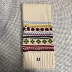 FRED PERRY ノルディック柄マフラー