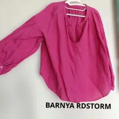 BARNYARDSTORM 麻✦長袖ブラウス マゼンダピンクのサムネイル