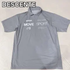 デサント MOVESPORTゴルフ ポロシャツライトグレー　希少XOサイズのサムネイル