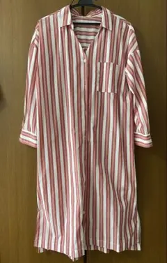 HusHusH ストライプ柄 長袖シャツ ブラウス レッド系のサムネイル