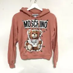 MOSCHINO モスキーノ ピンベアプリント プルオーバー パーカー 中古のサムネイル