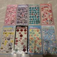 ぷくぷく　ボンボンドロップシール　3Dステッカー　8枚