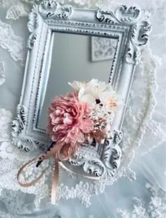 美しいサクラとマムのコサージュ