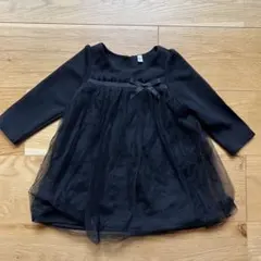 礼服 ブラックフォーマル ワンピース 女の子 ベビー 喪服 長袖 冠婚葬祭