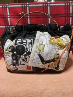 ハンドメイド　がま口バッグ