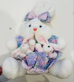 テディベアー レトロヴンテージ レアうさぎぬいぐるみ - メルカリ
