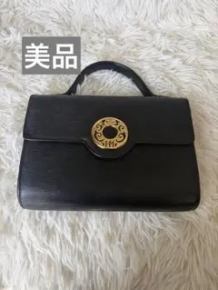 HANAE MORI 森英恵 ハナエモリ ハンドバッグ 2WAY ブラック 蛇