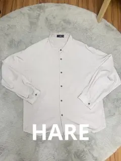 HARE 長袖シャツ　ベージュ　S