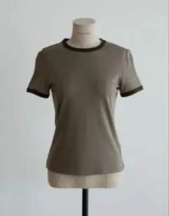 【nokcha】accent color tee/Brownのサムネイル