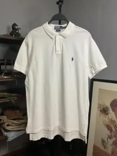 Polo by Ralph Lauren　ポロシャツ　ホワイト　鹿の子　Lサイズ