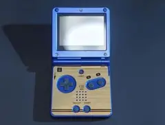 ゲームボーイアドバンスSP用 ゴールドステッカー 2枚 GBASP