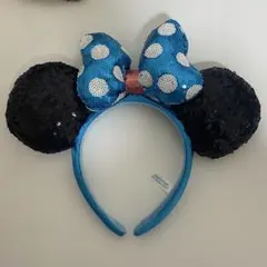 ディズニーカチューシャ ミニー 水色