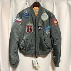 80s-90s　sun lunar ワッペンカスタムMA-1フライトジャケット 80s-90s sun lunar ワッペンカスタムMA-1フライトジャケット - メルカリ