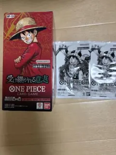 ONE PIECEカード 受け継がれる意志OP-13 BOXテープカットプロモ付