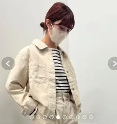⭐︎【無印良品 】レディースL 生成　シャツジャケット⭐︎