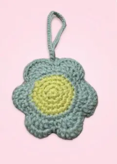 かぎ編み　ドリンクホルダー　花　ハンドメイド