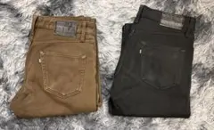 EDWINパンツセット　W31 L33 ブラック・ブラウン