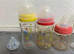 ガラス製 哺乳瓶 3本セット